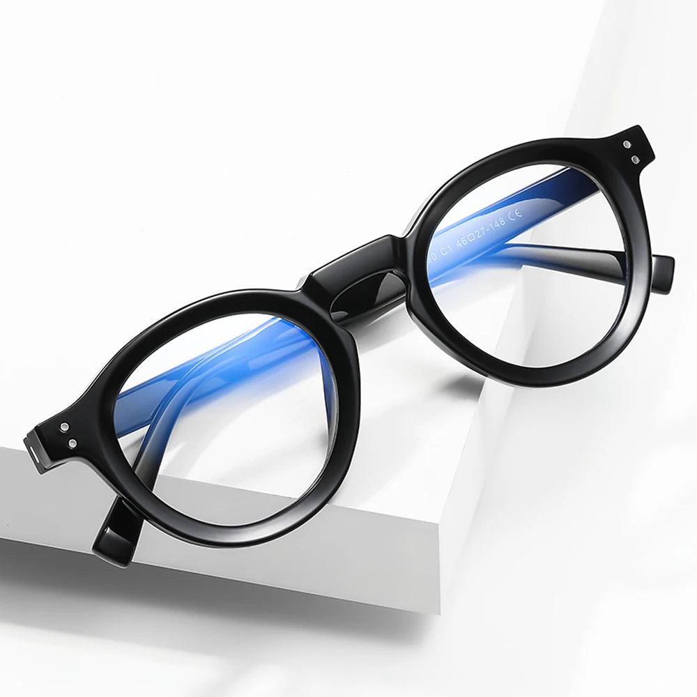 Kachawoo retro glasses tr90 acetate men black transparent grey optical glasses frame for women Korean style unisex eyewear hot Salber